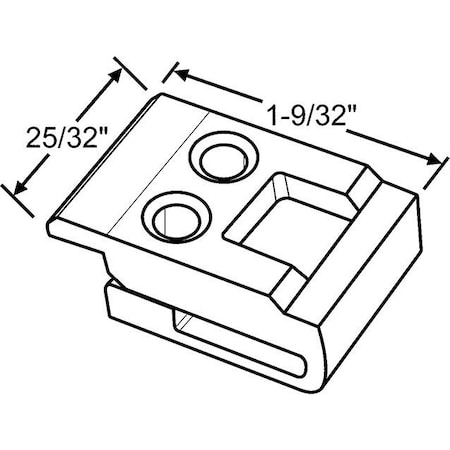Strybuc Tie Bar Guide White Nylon 39-459